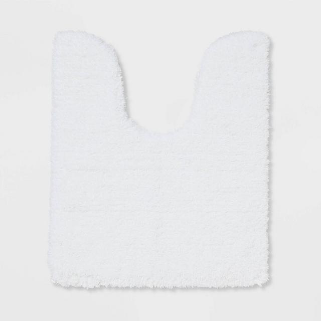 Spa Plush Contour Bath Rug White - Threshold™