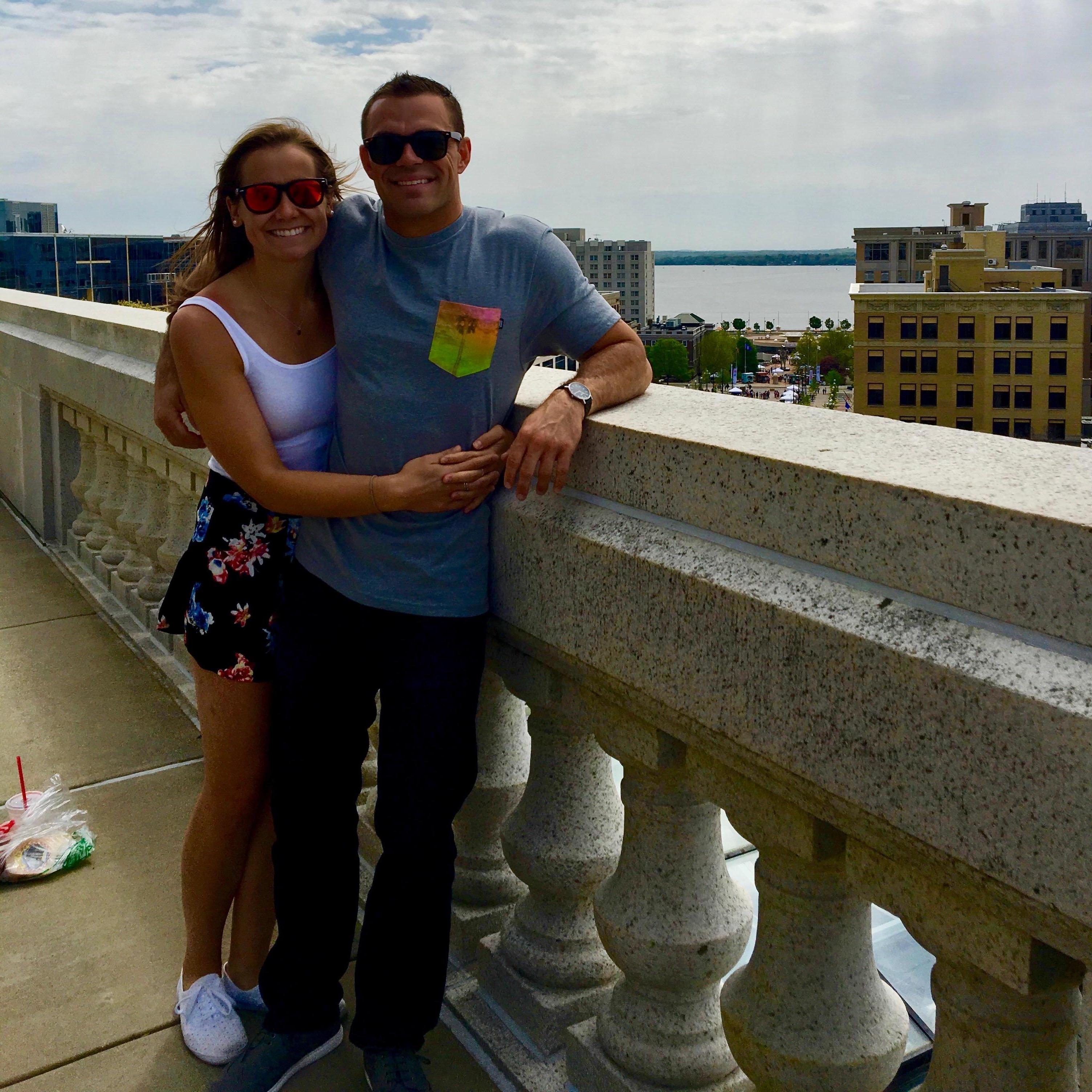 We spent plenty of time in Wisconsin too. Elle took Brett around one of her favorite places on Earth, Madison, WI.