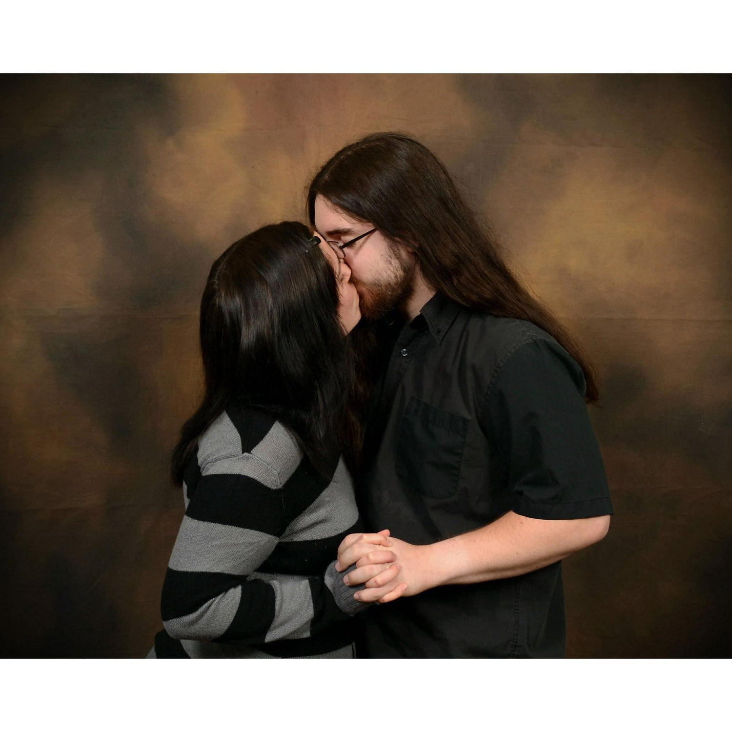 One of our first professional photos together. 🖤