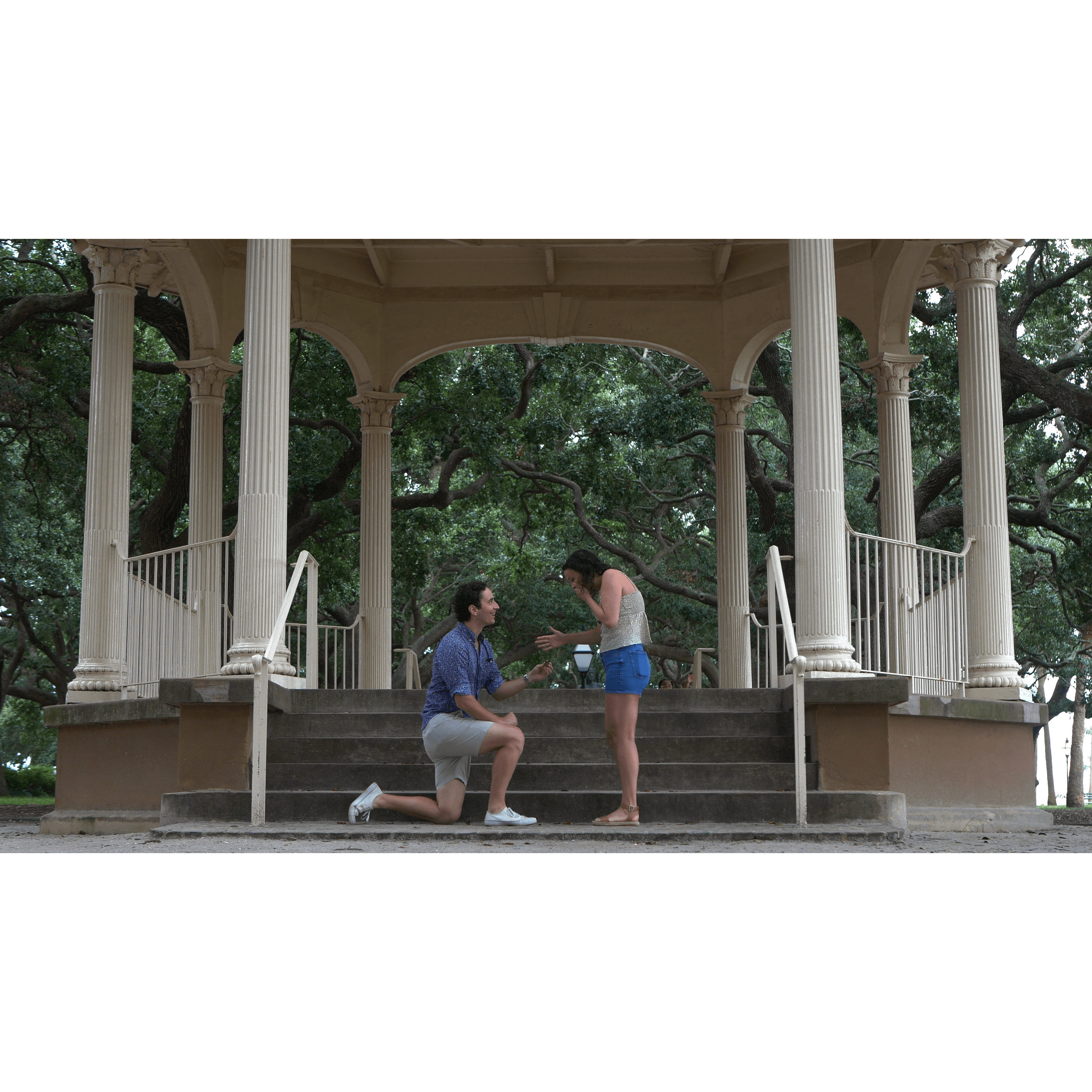 The Proposal at White Point Garden