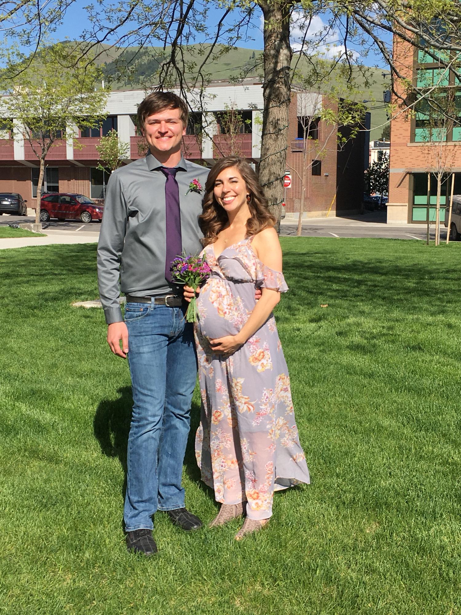 Super pregnant bride!