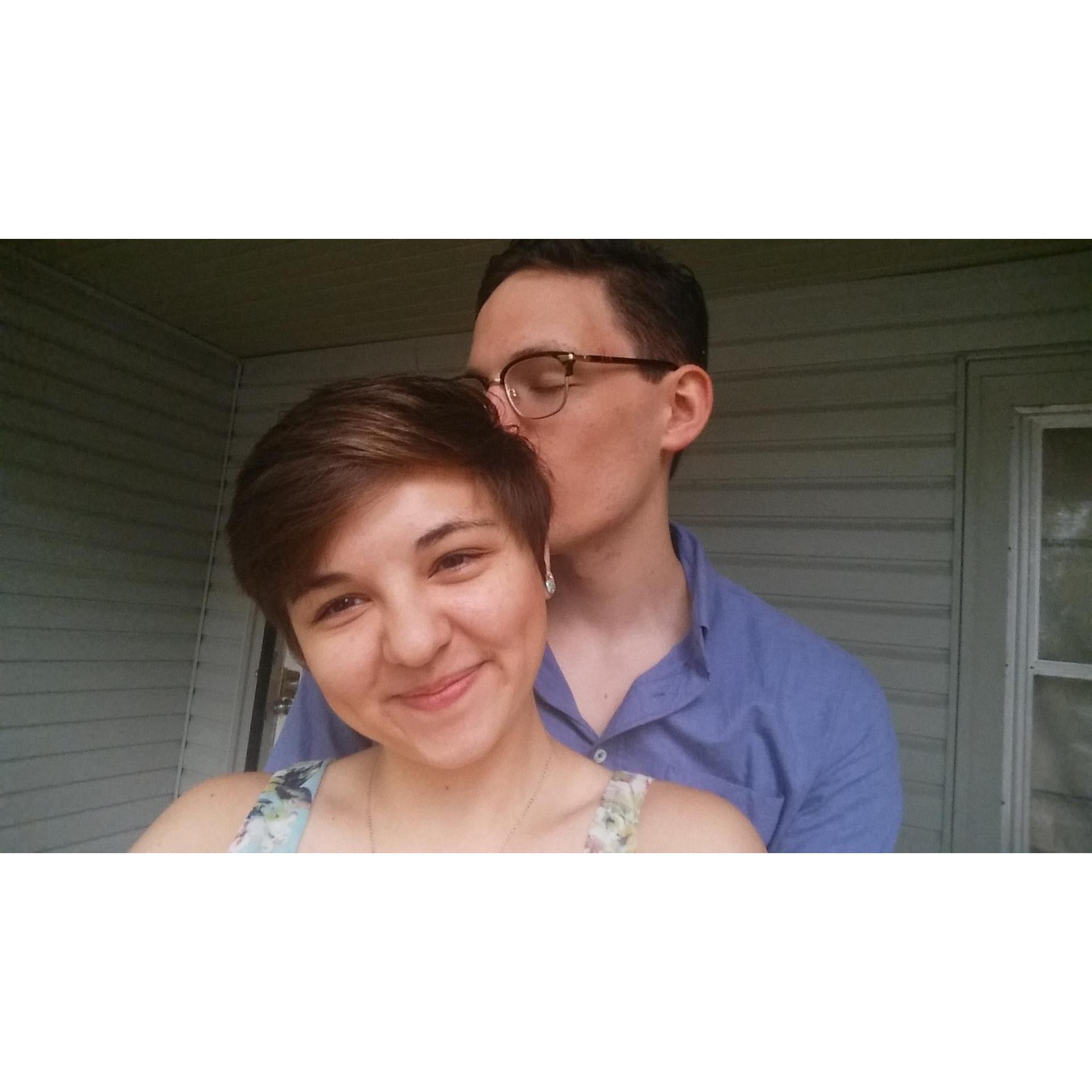When my hair was almost as short as his...
