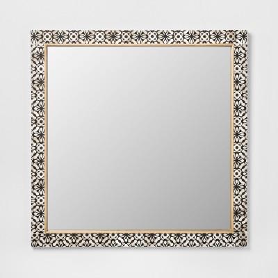 Havana Pieced Mirror Black 24x24 - Opalhouse™