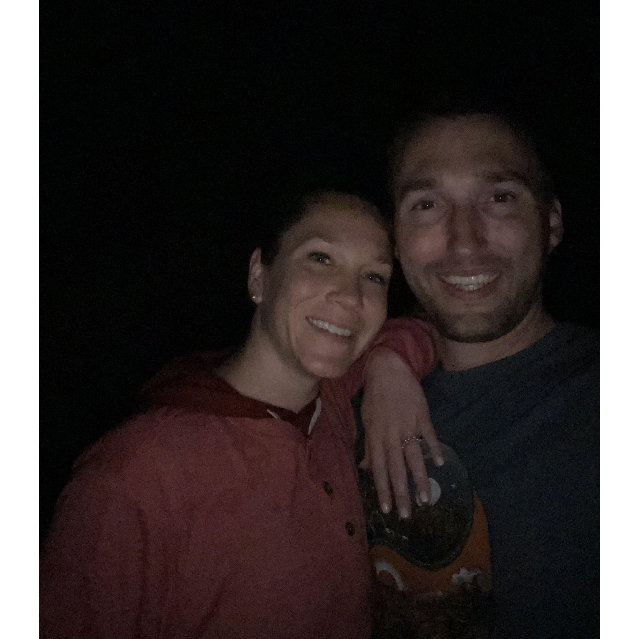 Pat proposed under the stars on our last night in Zion