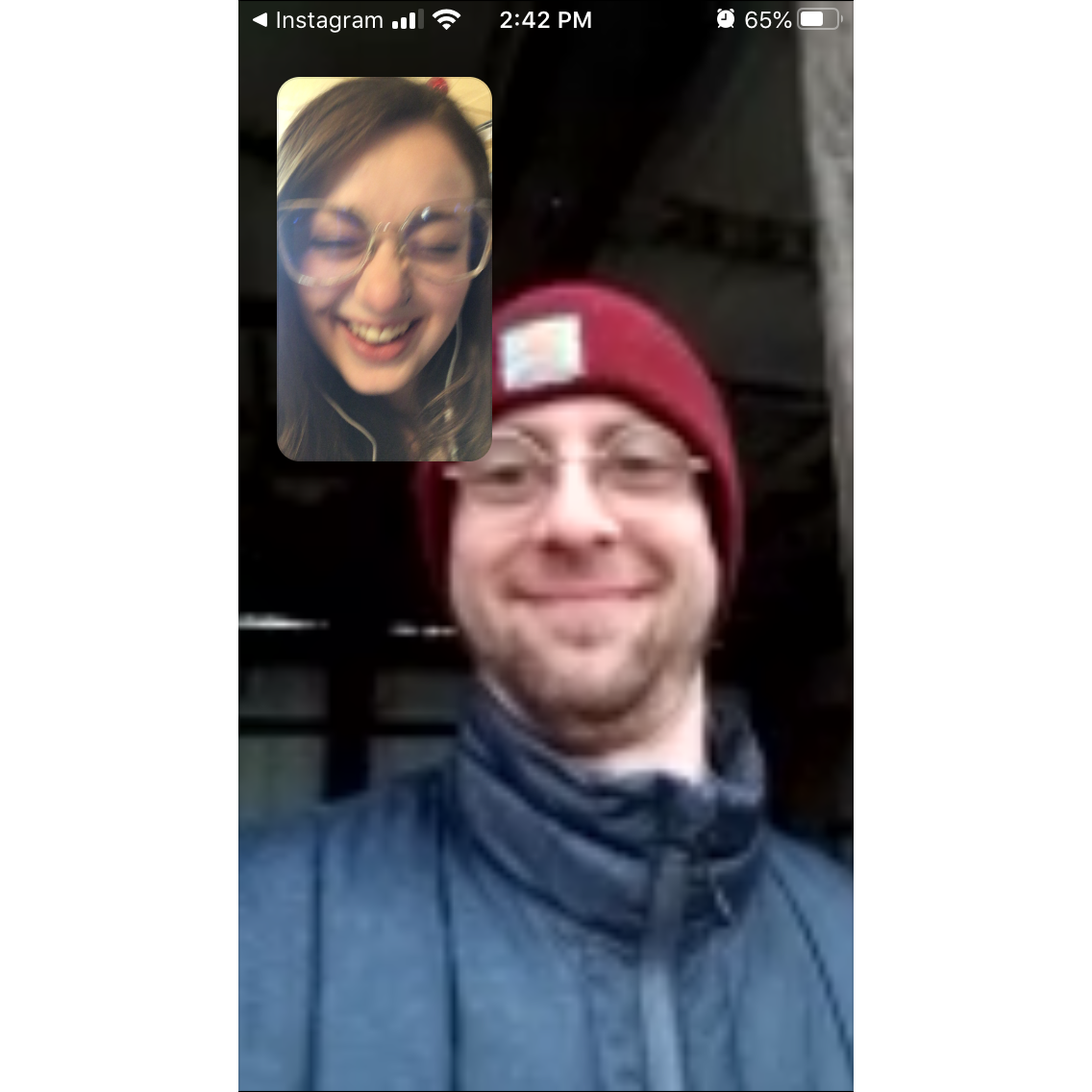 First facetime right after we met.