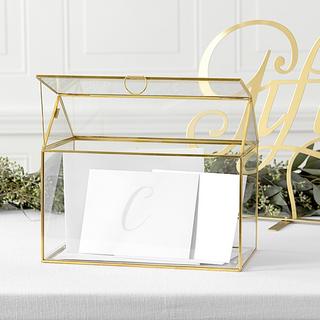 Personalized Wedding Terrarium Reception Gift Card Holder