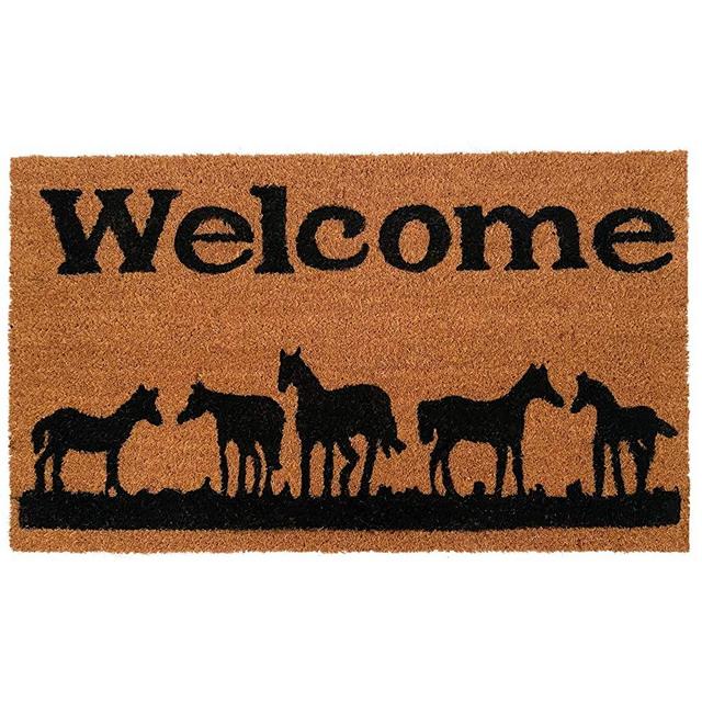 Calloway Mills 120292436 Horses Welcome Doormat 2'x 3'