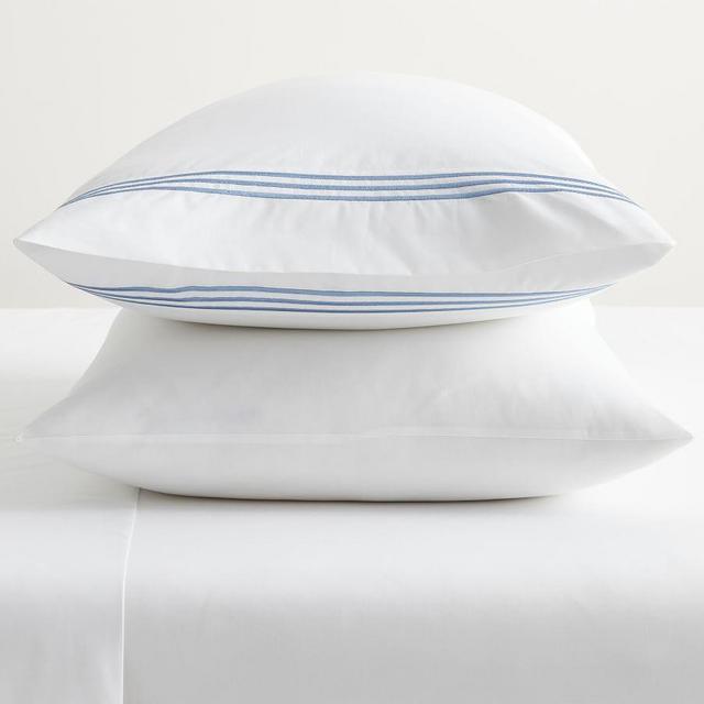 Chambray Grand Organic Percale Pillowcases, Standard, Set of 2