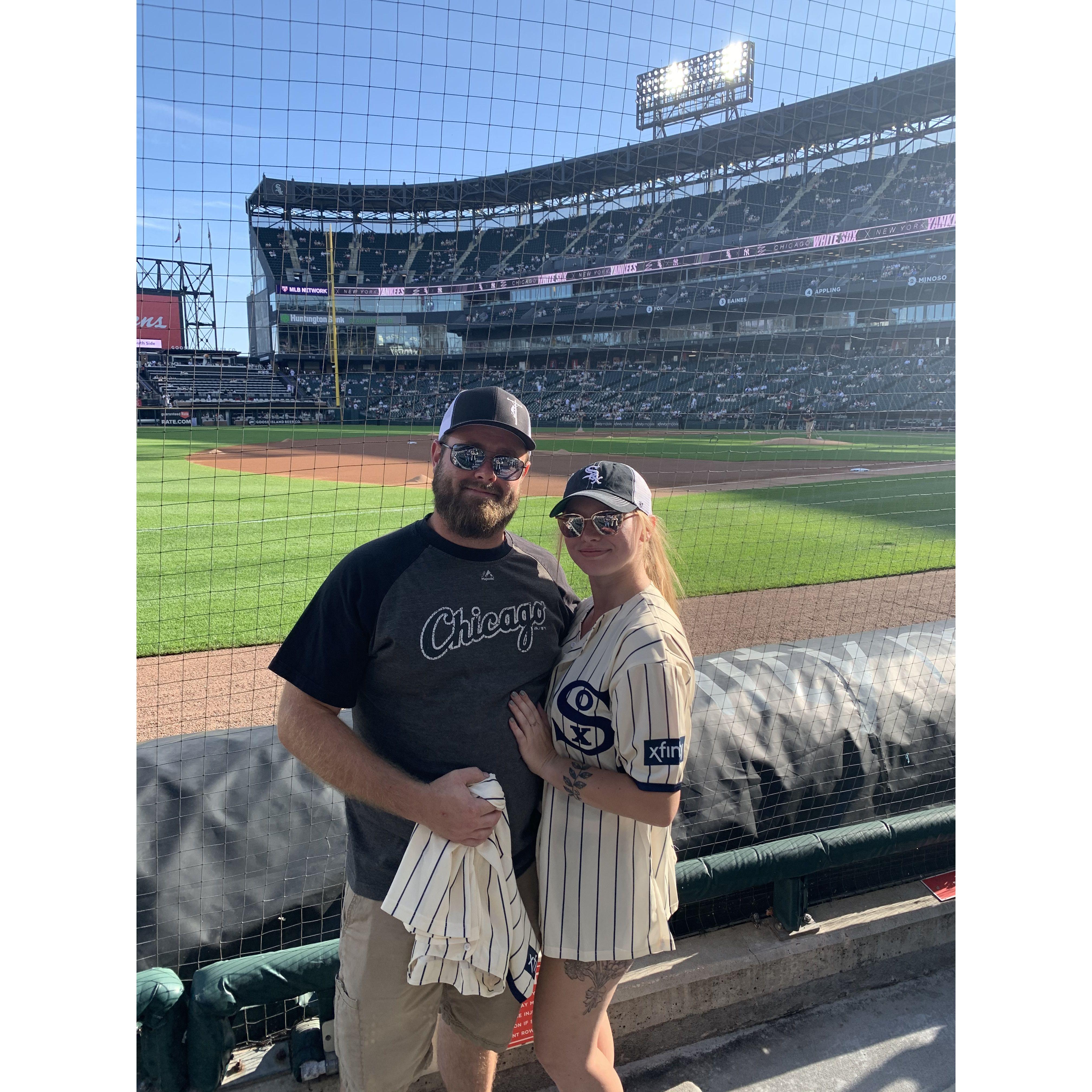 our first major league game