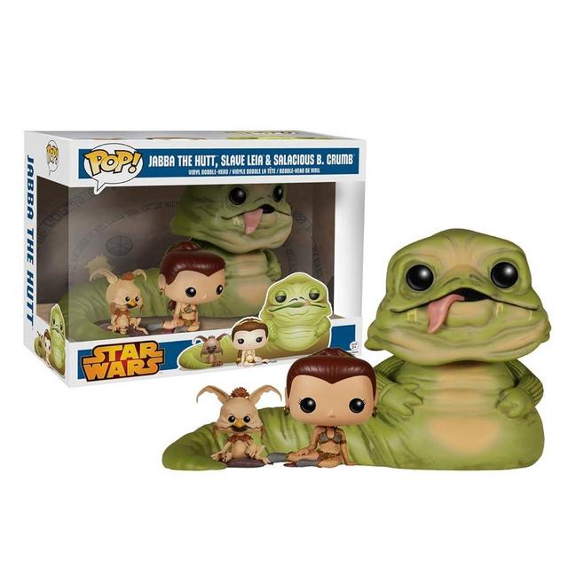 Funko POP! Exclusive Star Wars 6" Jabba the Hutt with Slave Leia & Salacious B. Crumb