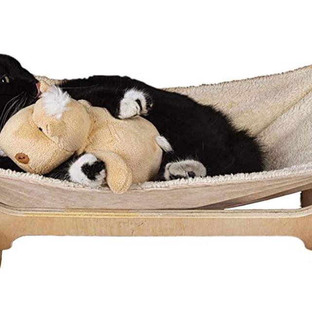 Cat Hammock with Stand | Natural Material Cats Love for Any Cat Lover