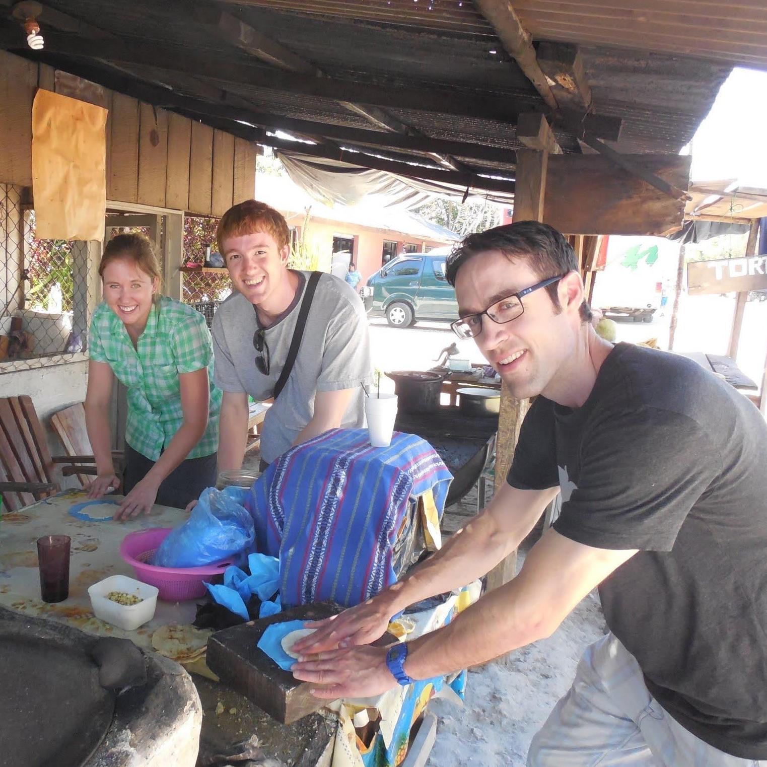 Nick joined Trenton and I in Belize where we tried to make tortillas.