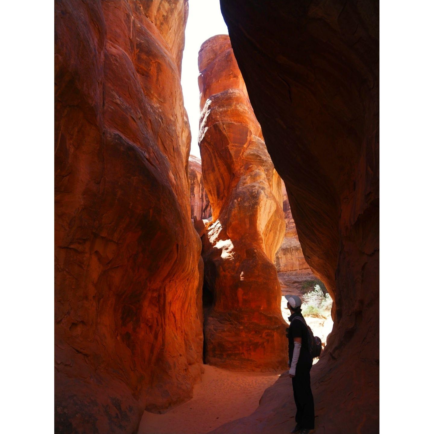 Sydney at Fiery Furnace in Arches National Park