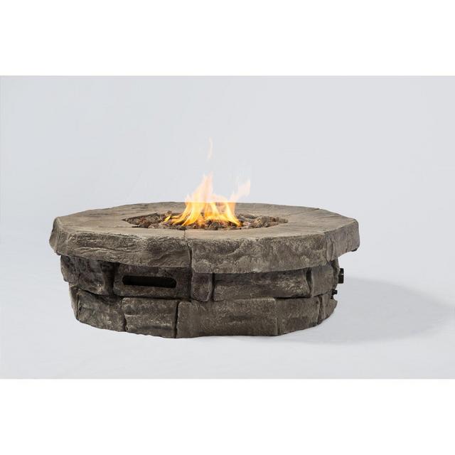 Tavon Fiber Reinforced Concrete Propane/Natural Gas Fire Pit Table