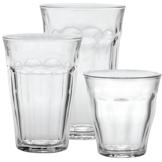 Duralex Picardie 18-Piece Clear Drinking Glasses