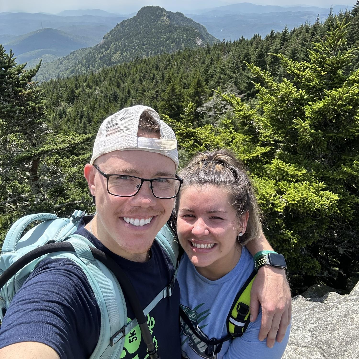 Some North Carolina hiking on Grandfather mountain.