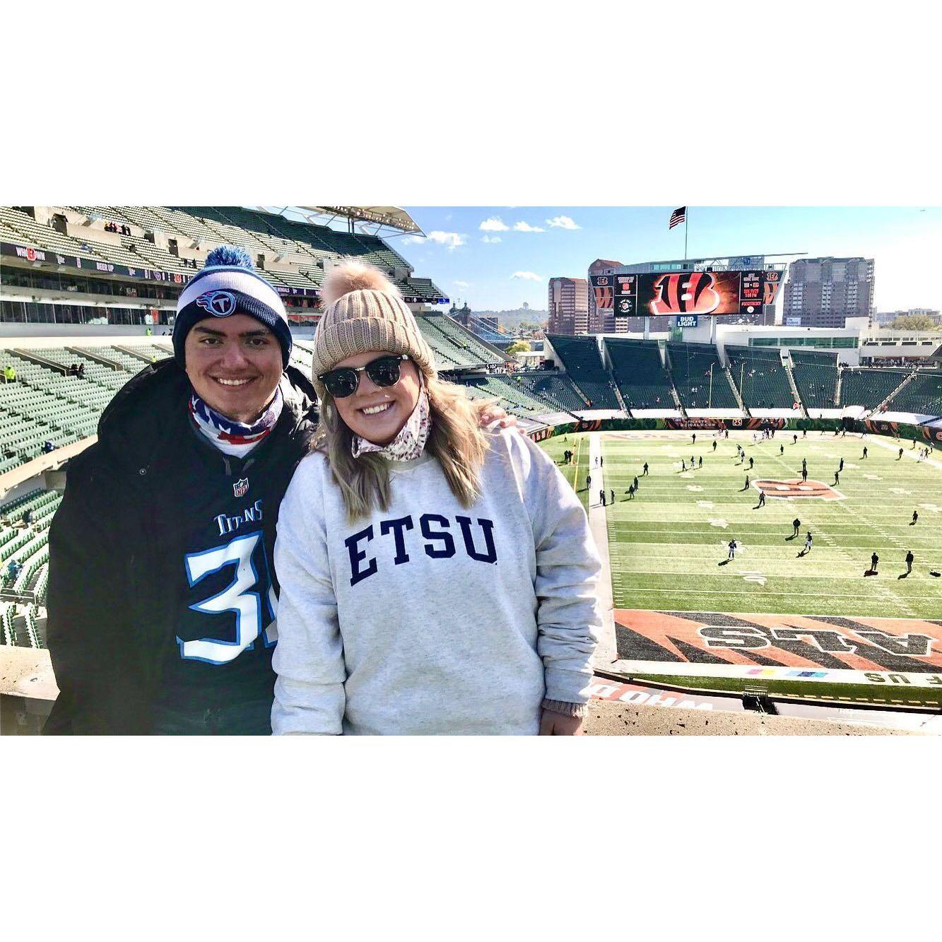 Titans Game in Cincinnati
