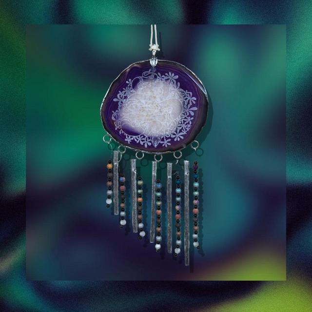 Windchime -Agate Crystal Snake Chime