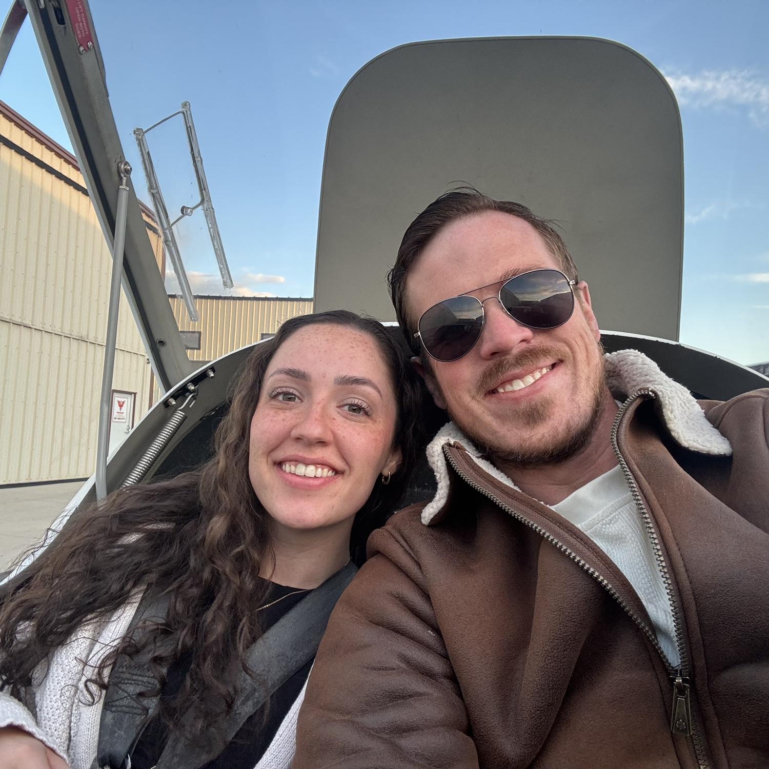 The flight before getting engaged