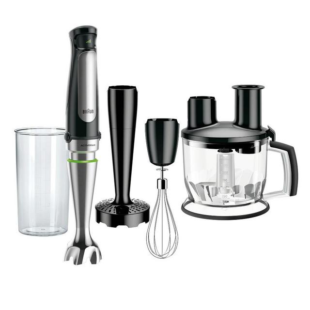 Braun MultiQuick Immersion Hand Blender + Food Processor, Whisk, Beater, & Masher