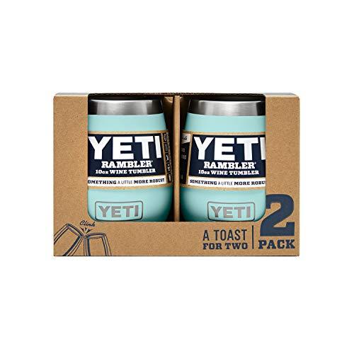 YETI Rambler 10 oz Stainless Steel Vacuum Insulated Wine Tumbler, 2 Pack