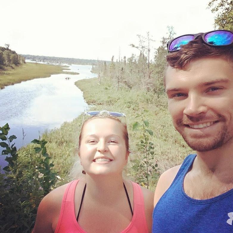 This is a picture from one of the first trips we took together. In the summer of 2017, we took a camping trip to the Apostle Islands National Lakeshore.