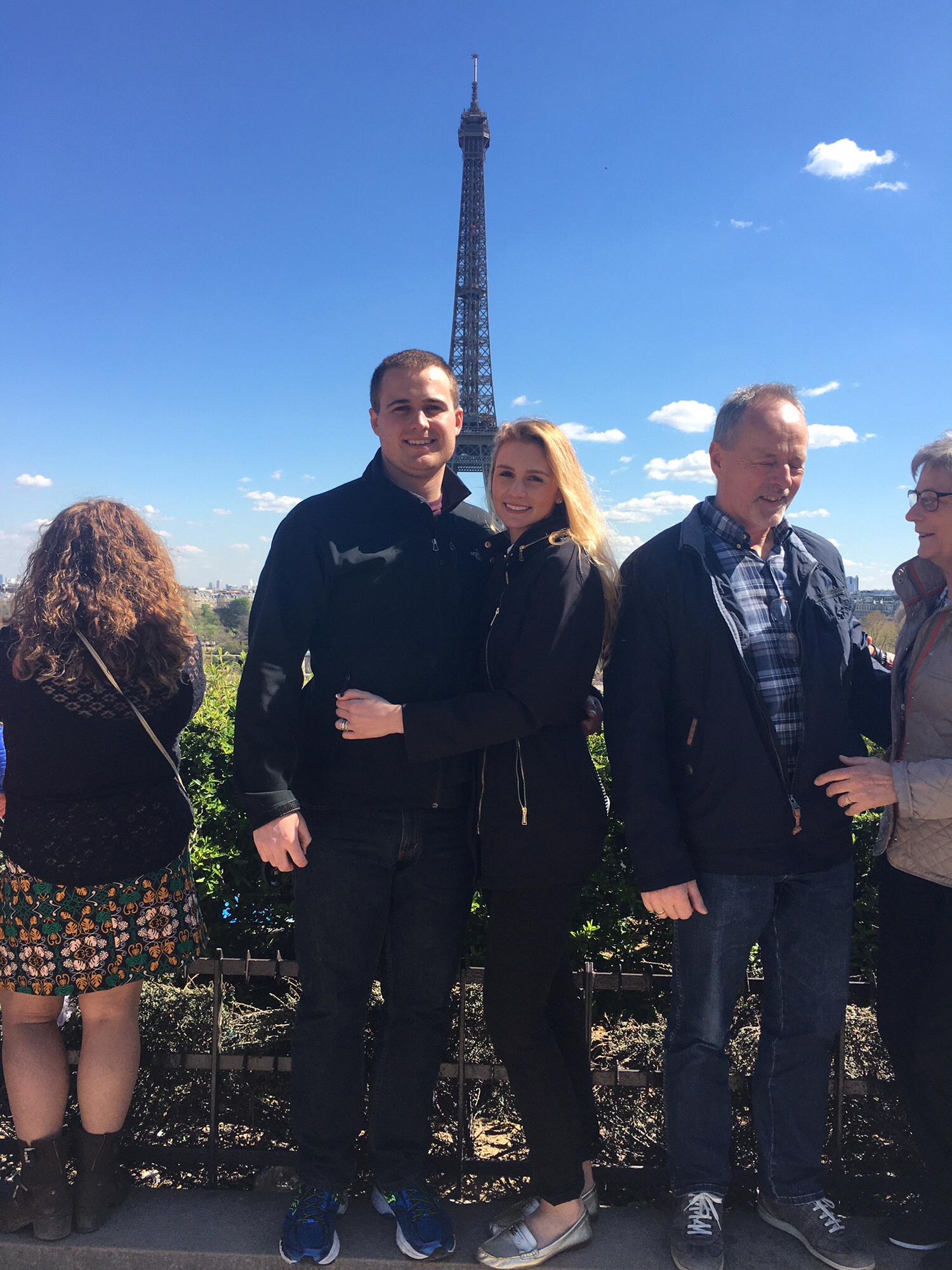 Spring 2016 , Paris with Renee's family.