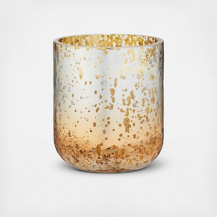 ILLUME Small Boxed Crackle Glass Candle, Balsam & Cedar