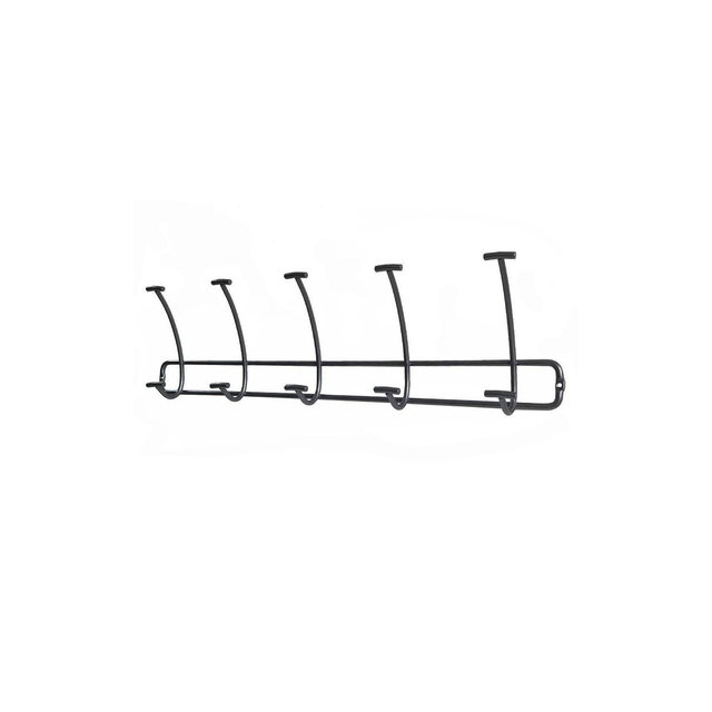 Bent Wire 5 Hooks Rail Black - Threshold™