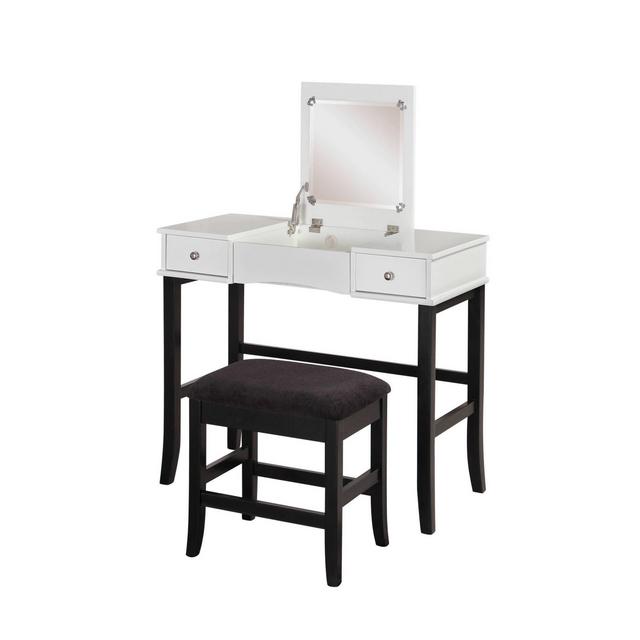 Jackson Vanity Set Black/White - Linon
