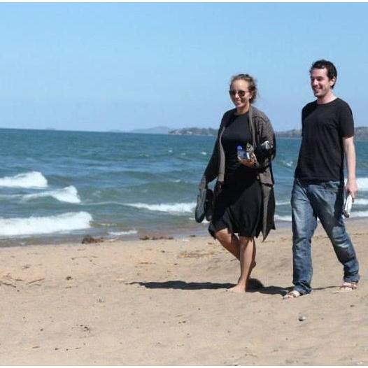 Our friend snapped this picture of us on the Lake Malawi beach, this was the first of many trips we would take together!