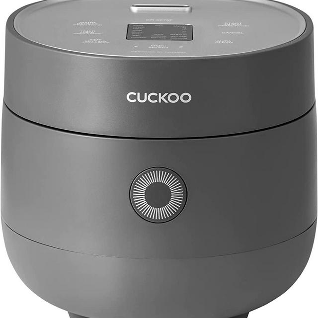 CUCKOO CR-0675F | 6-Cup (Uncooked) Micom Rice Cooker | 13 Menu Options: Quinoa, Oatmeal, Brown Rice & More, Touch-Screen, Nonstick Inner Pot | Gray