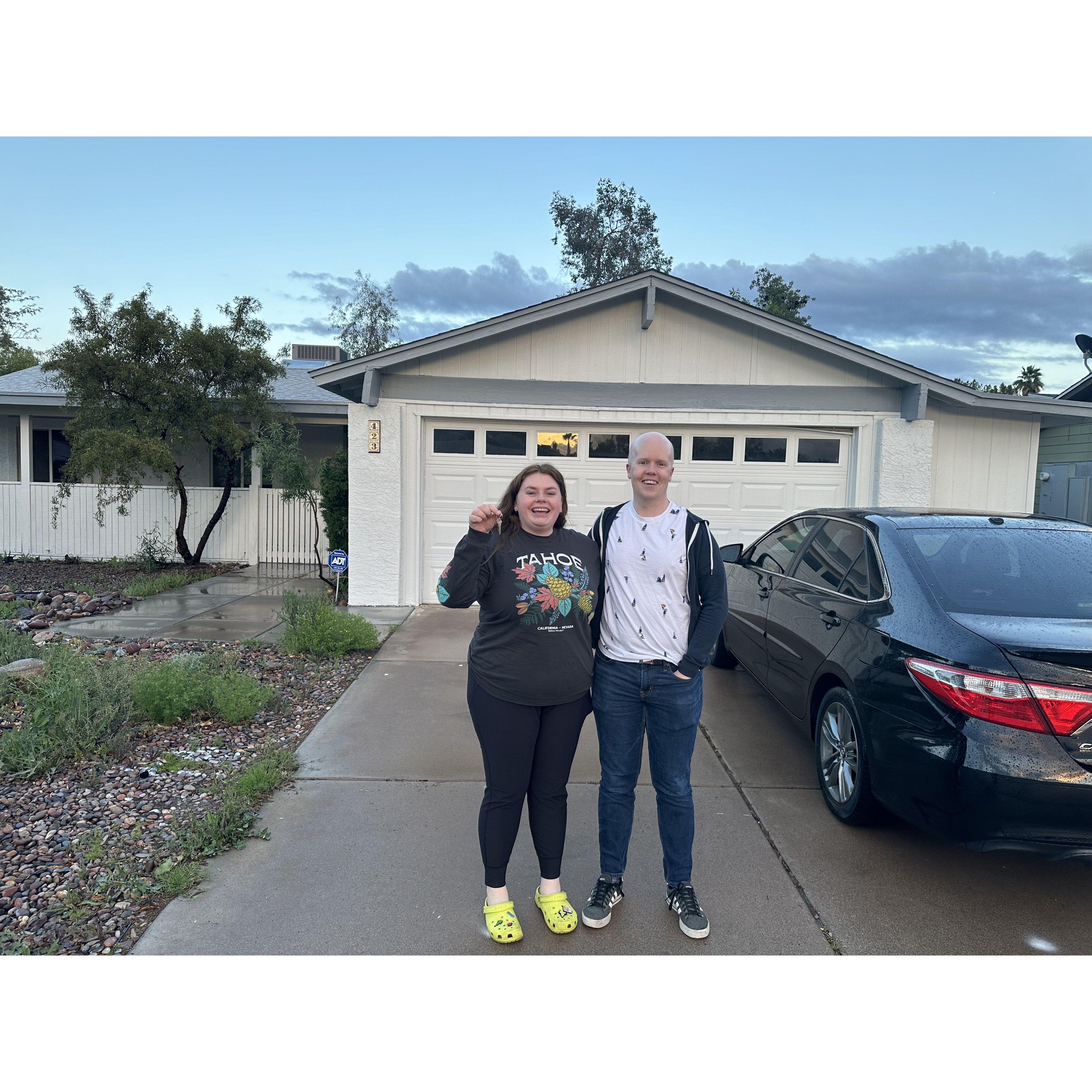 First day getting the keys to our house!!! March 2024