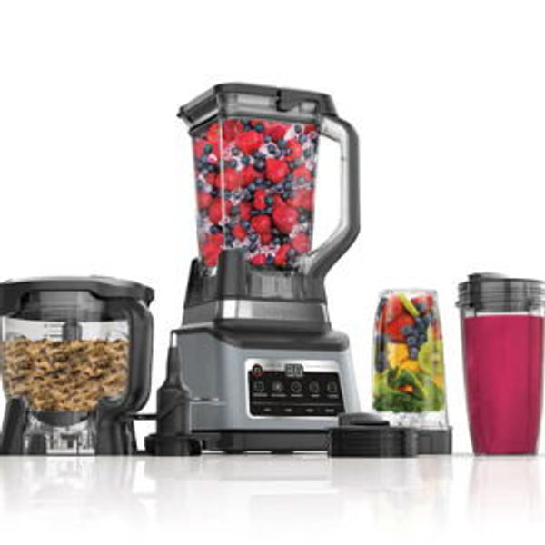 Ninja - Professional Plus Kitchen System with Auto-iQ & (2) 24oz Single-Serve Cups - Stainless Steel