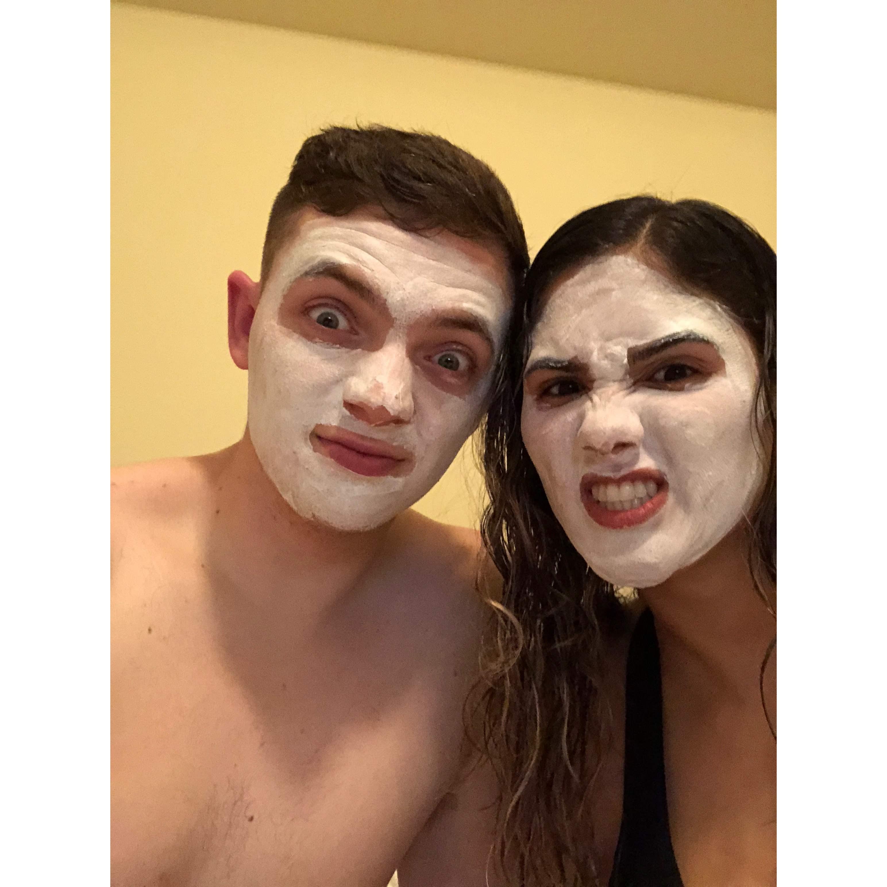 Celebrating my 22nd birthday by doing facemasks