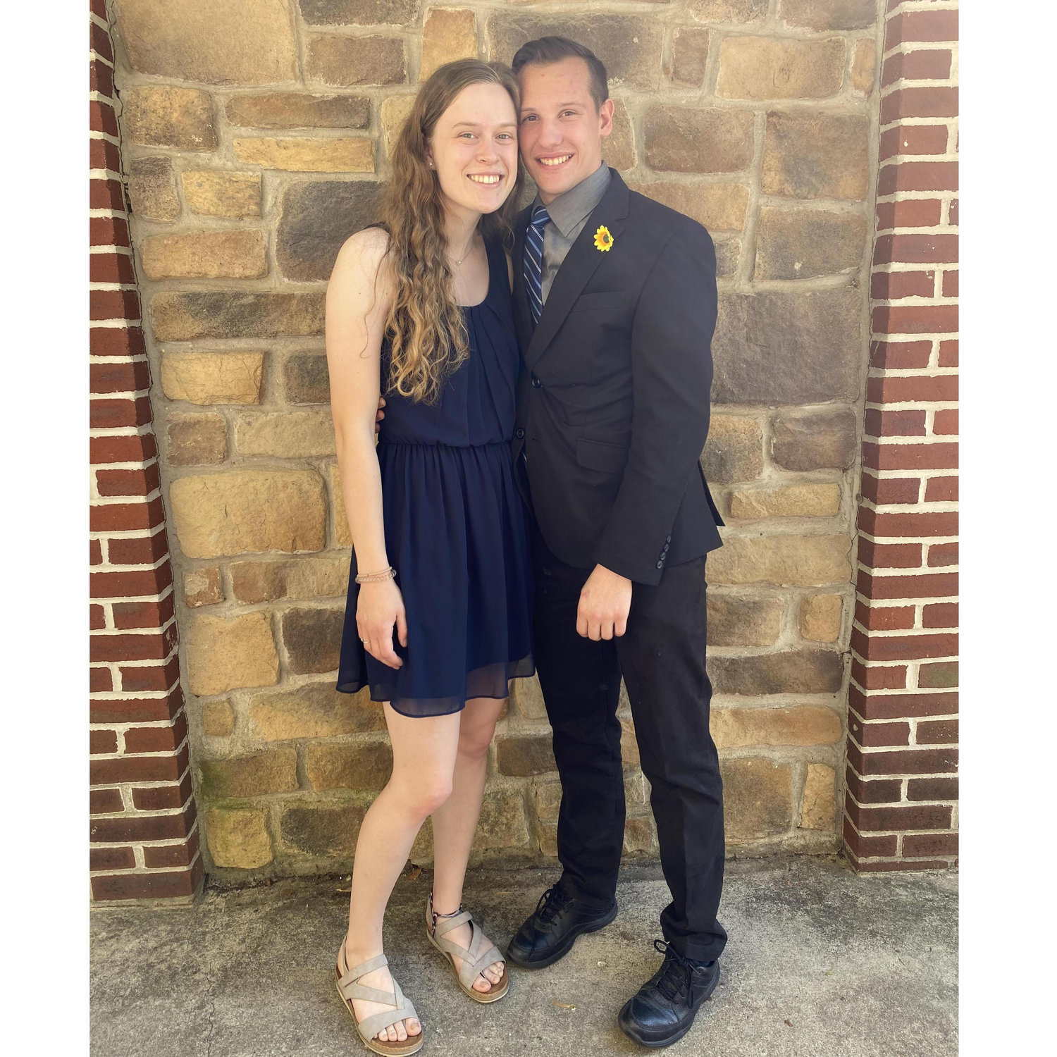 Our first wedding together as a couple.