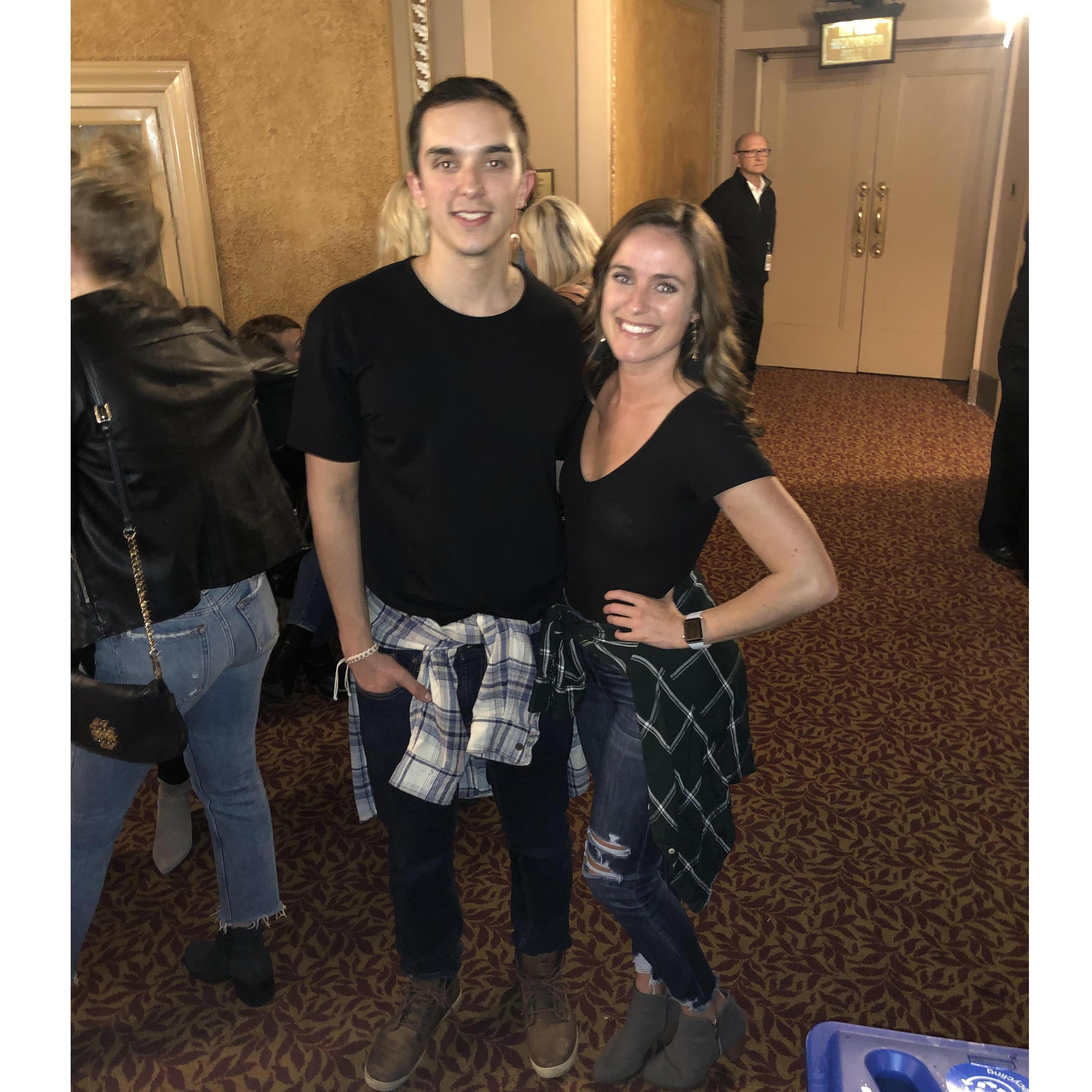 Our first country concert together.