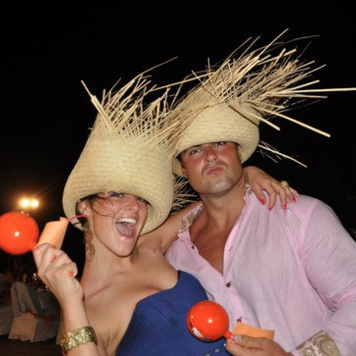 Fiesta, Fiesta!  At Evelyn's wedding in Playa del Carmen!