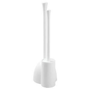 Una Slim Toilet Bowl Brush And Holder Set White - InterDesign®