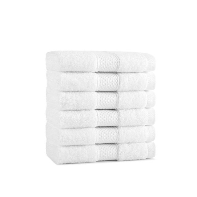 Aston & Arden Luxury Cotton Washcloths , 13x13, White