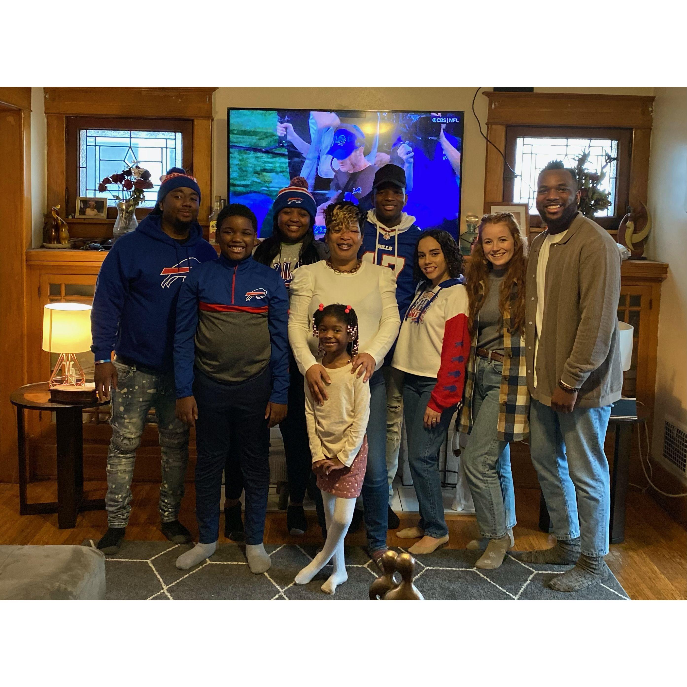 Some of Jalen's family for Thanksgiving