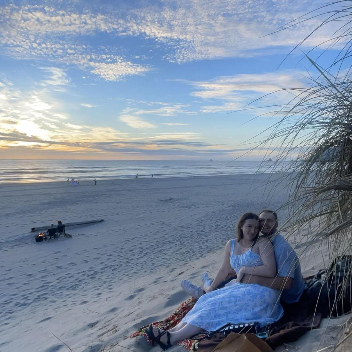 Only a couple minutes before he proposed!!