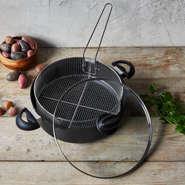 Scanpan ES5 Braiser with Lid and Fry Basket