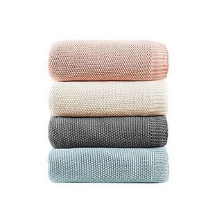 INK+IVY Bree Knit Full/Queen Blanket in Aqua