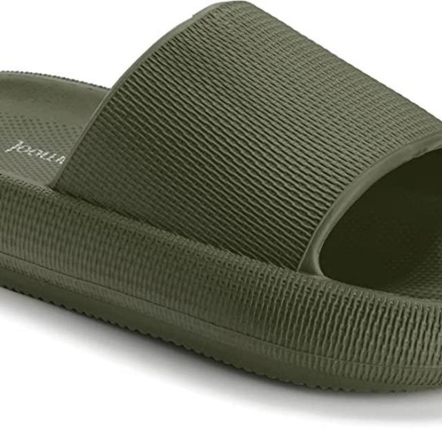 Joomra Pillow Slippers for Women and Men Non Slip Quick Drying Shower Slides Bathroom Sandals | Ultra Cushion | Thick Sole