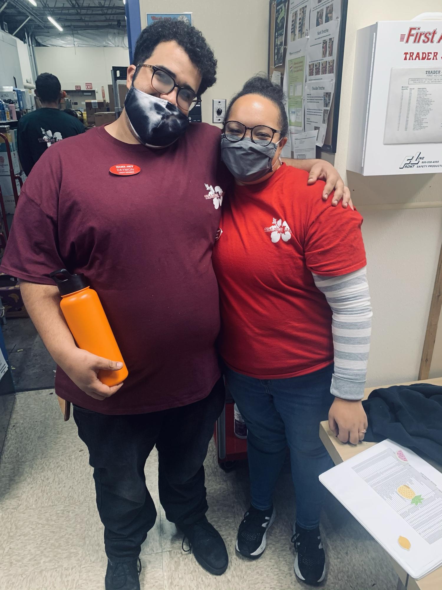 We both work at Trader Joe’s and it’s been a huge blessing during these crazy times!