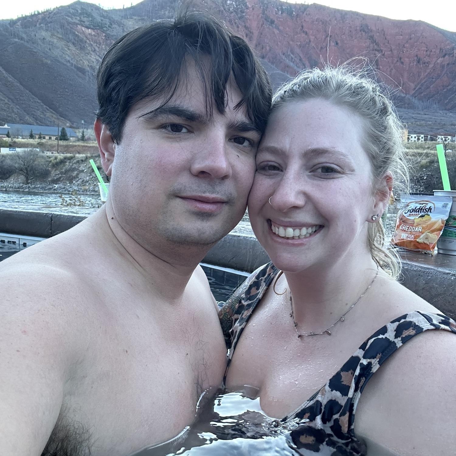 Iron Mountain Hot Springs for our 2 year anniversary.