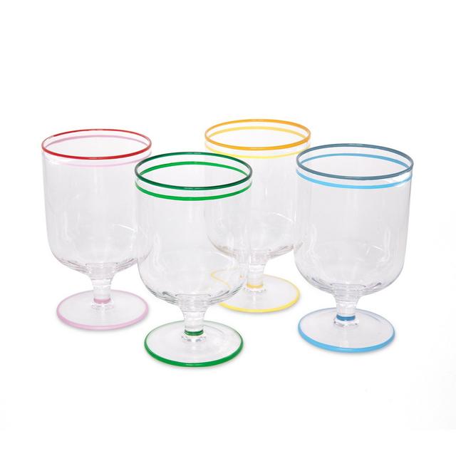 Candy wine glass in assorted colors, set of 4
