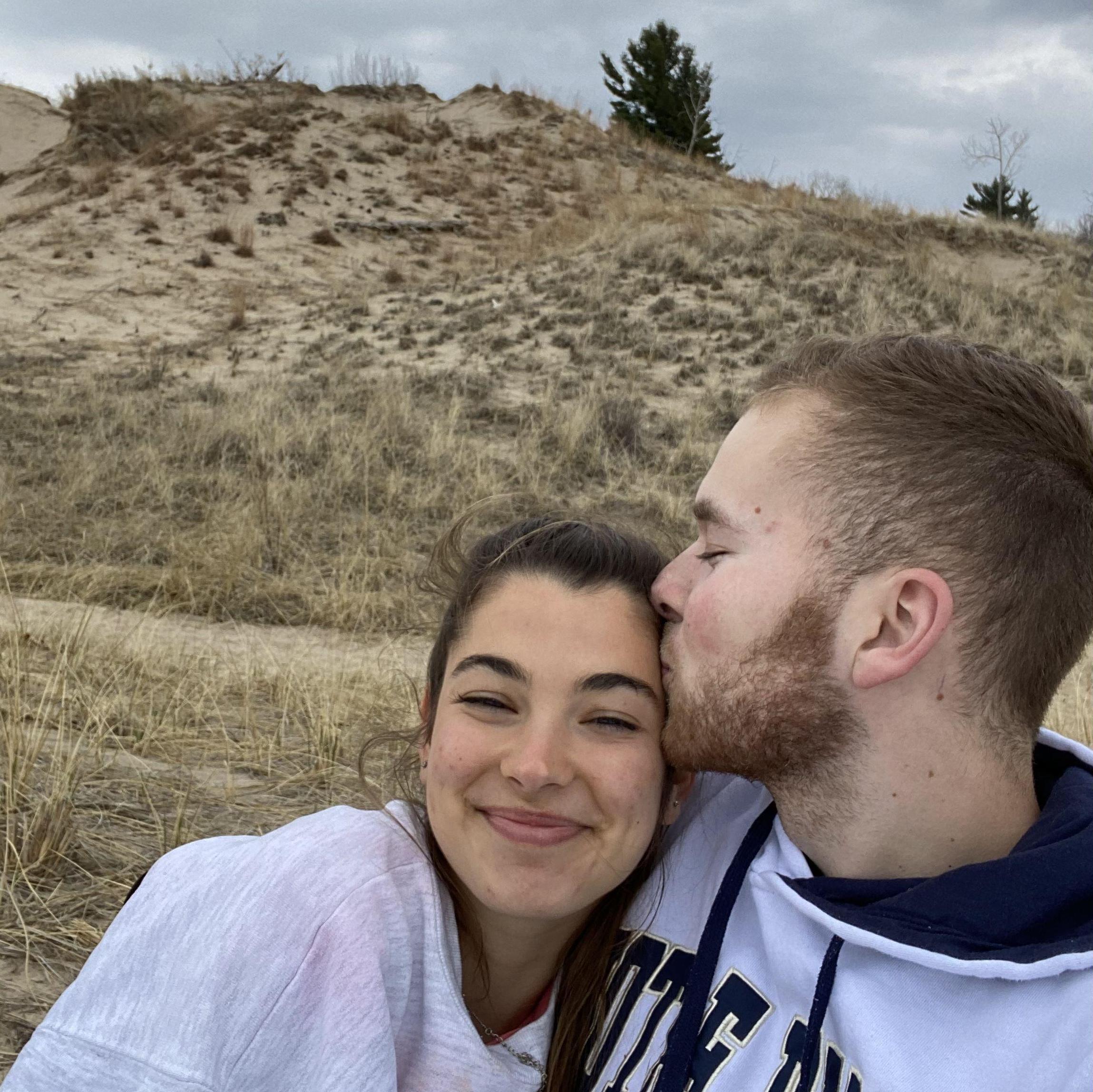 A spontaneous date out to the dunes in west Michigan.