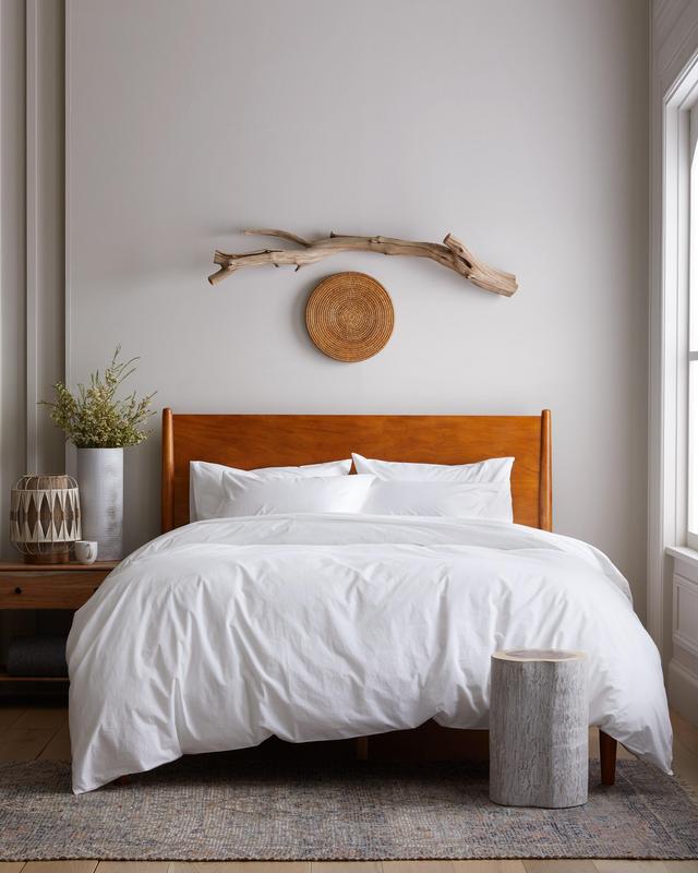 Organic Brushed Cotton Deluxe Bedding Bundle in White Queen